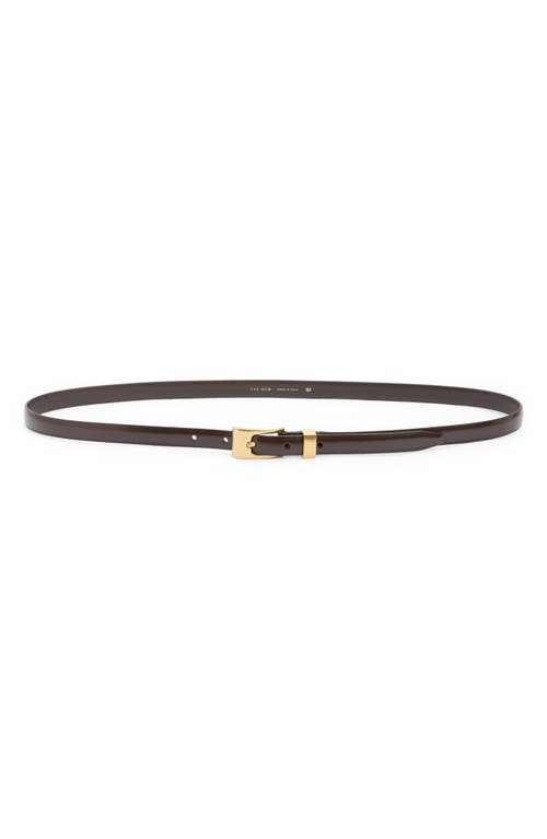 The Row Downtown Leather Belt In Brown
