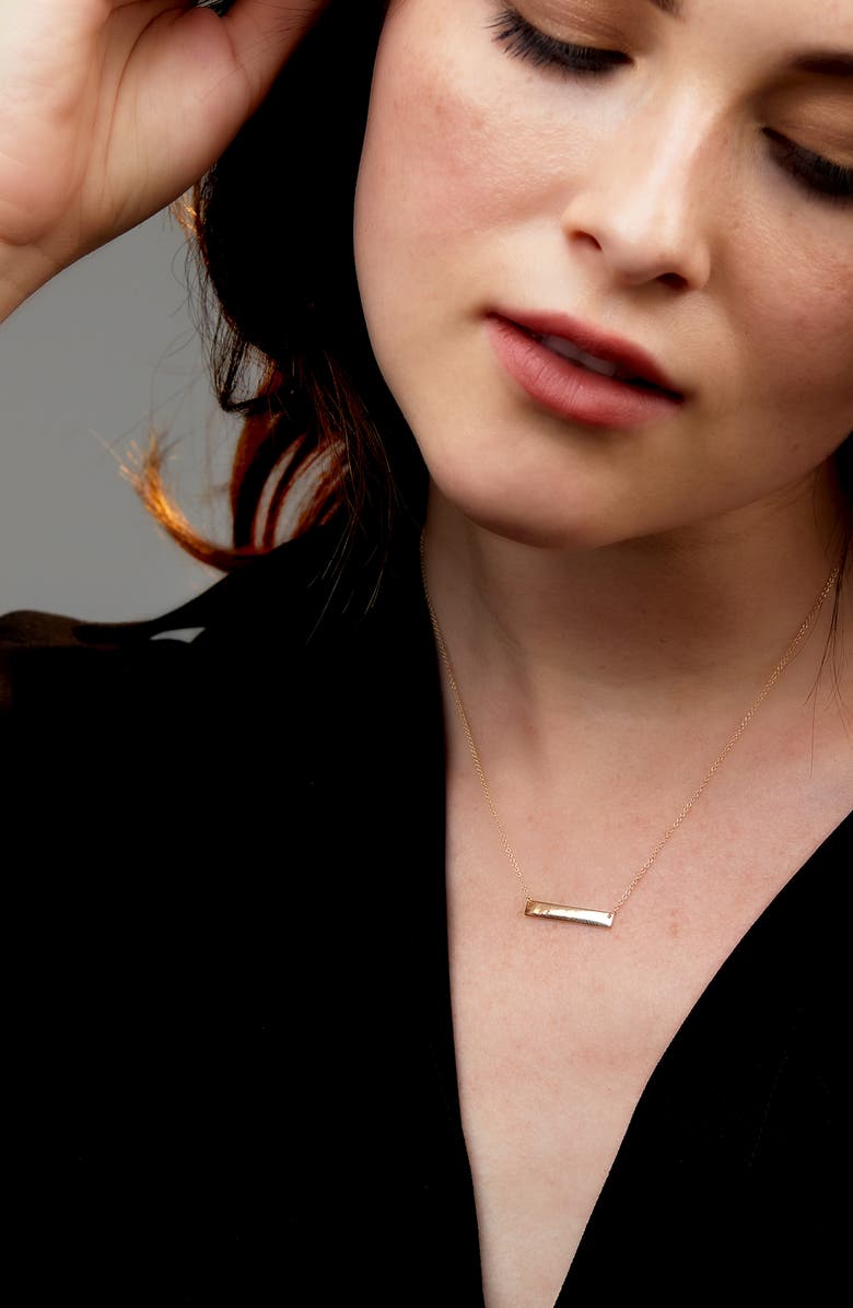 Bony Levy 14K Gold Bar Pendant Necklace, Alternate, color,