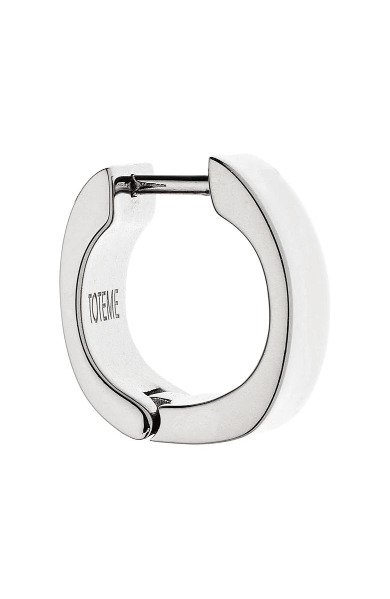 TOTEME Petite Signature Hoop Earrings, Alternate, color, Silver