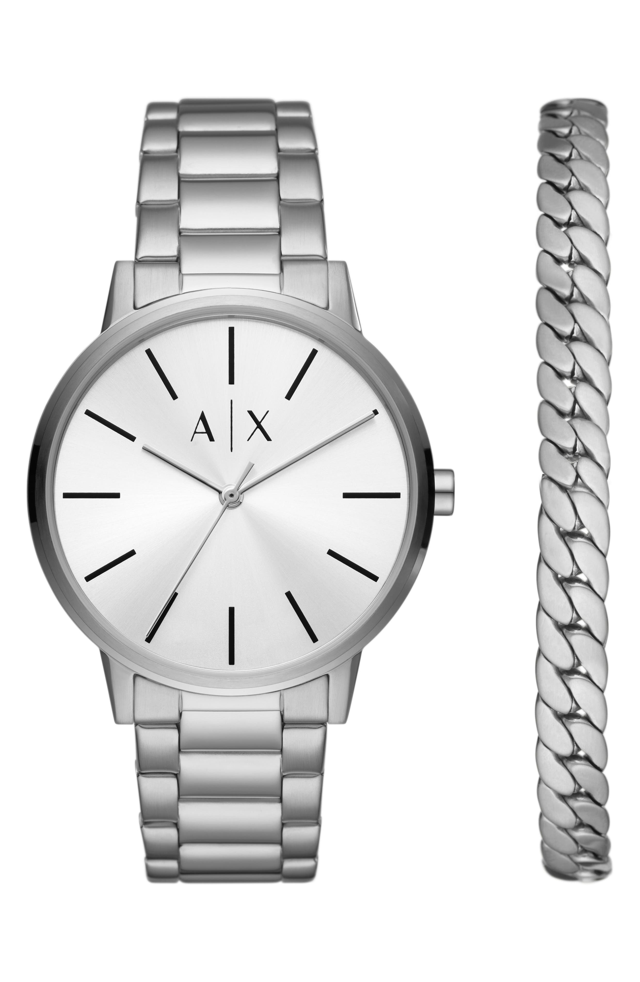 AX Armani Exchange Bracelet Watch & Bracelet Set, 42mm