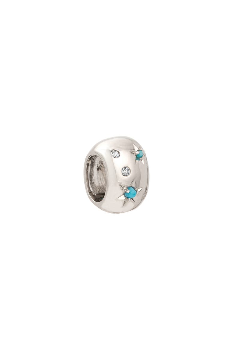 Diamond & Turquoise Celestial Charm, Main, color, STERLING SILVER