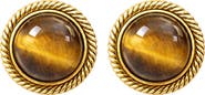 ARGENTO VIVO Faux Tiger Eye Earrings