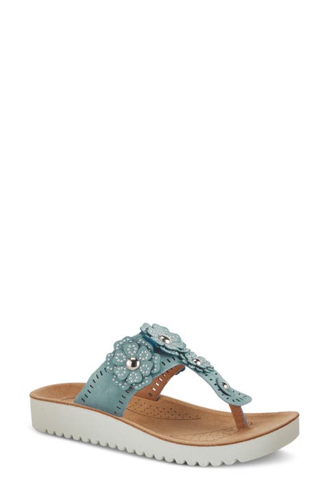 Bayview Floral Appliquè Sandal (Women)