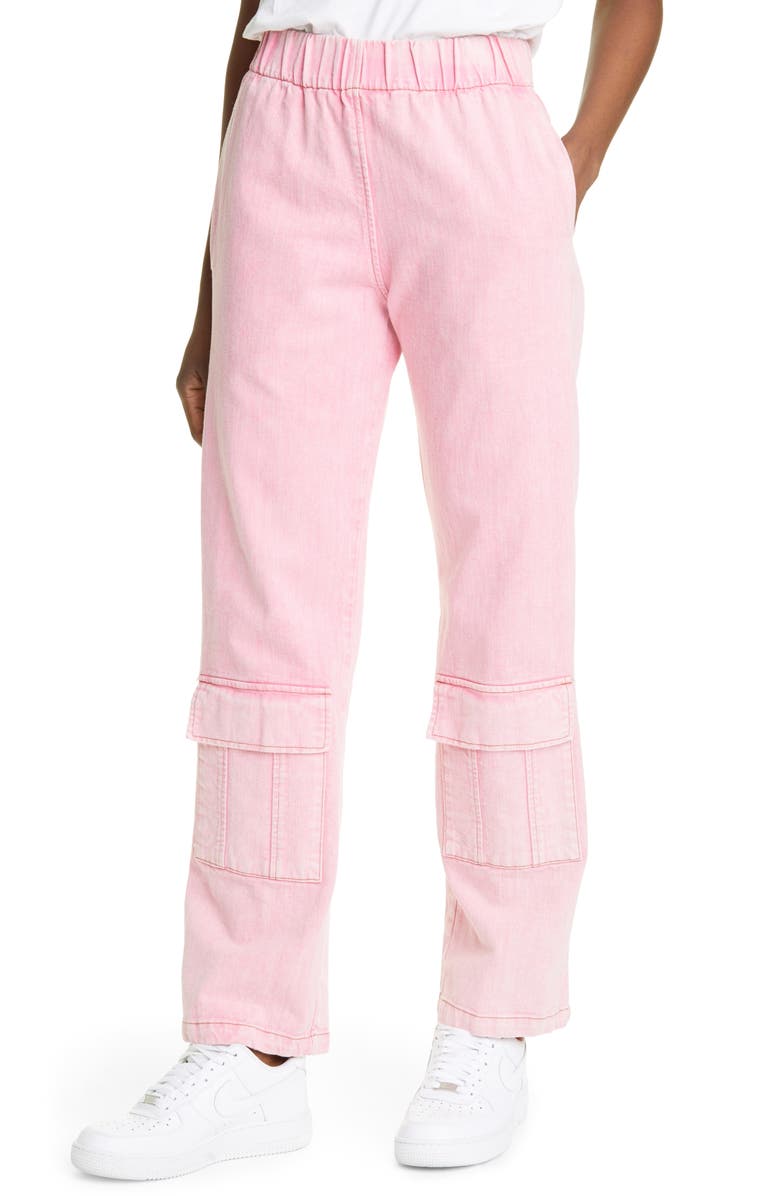 Liberal Youth Ministry Unisex Calvin Washed Cargo Jeans, Alternate, color, 