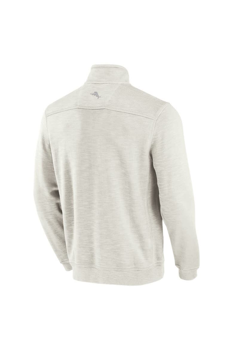 Men's Tommy Bahama Cream UCLA Bruins Tobago Bay Half-Zip Tri-Blend Top, Alternate, color, Cream