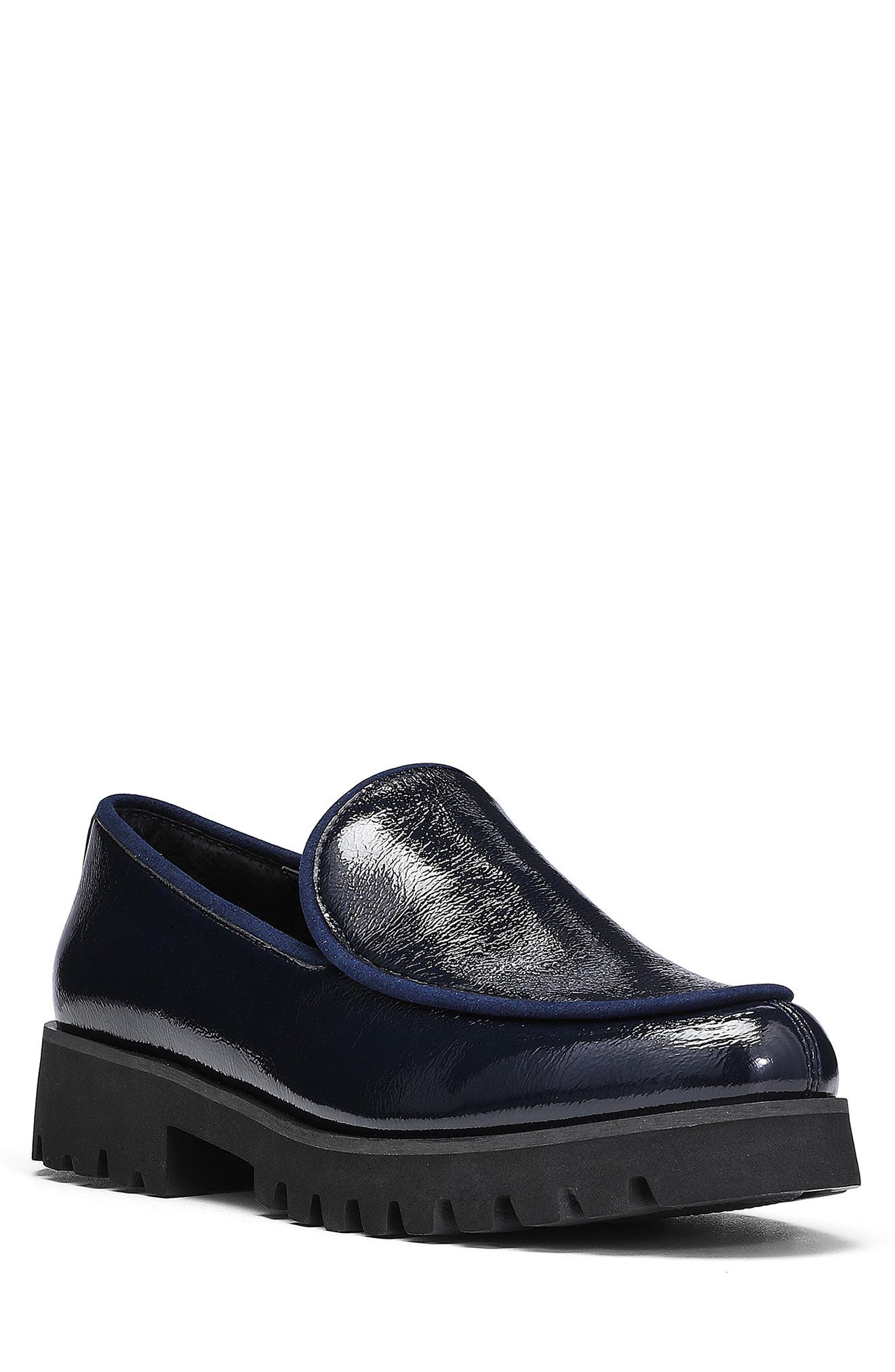 Patent Platform Loafer, Main, color, NAVY