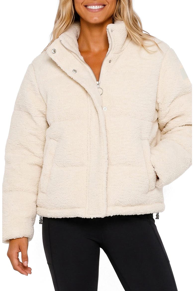 Amelia High Pile Fleece Jacket, Main, color, CRM