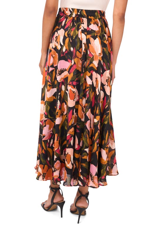 Ted Baker Floral Circle Maxi Skirt In Brown