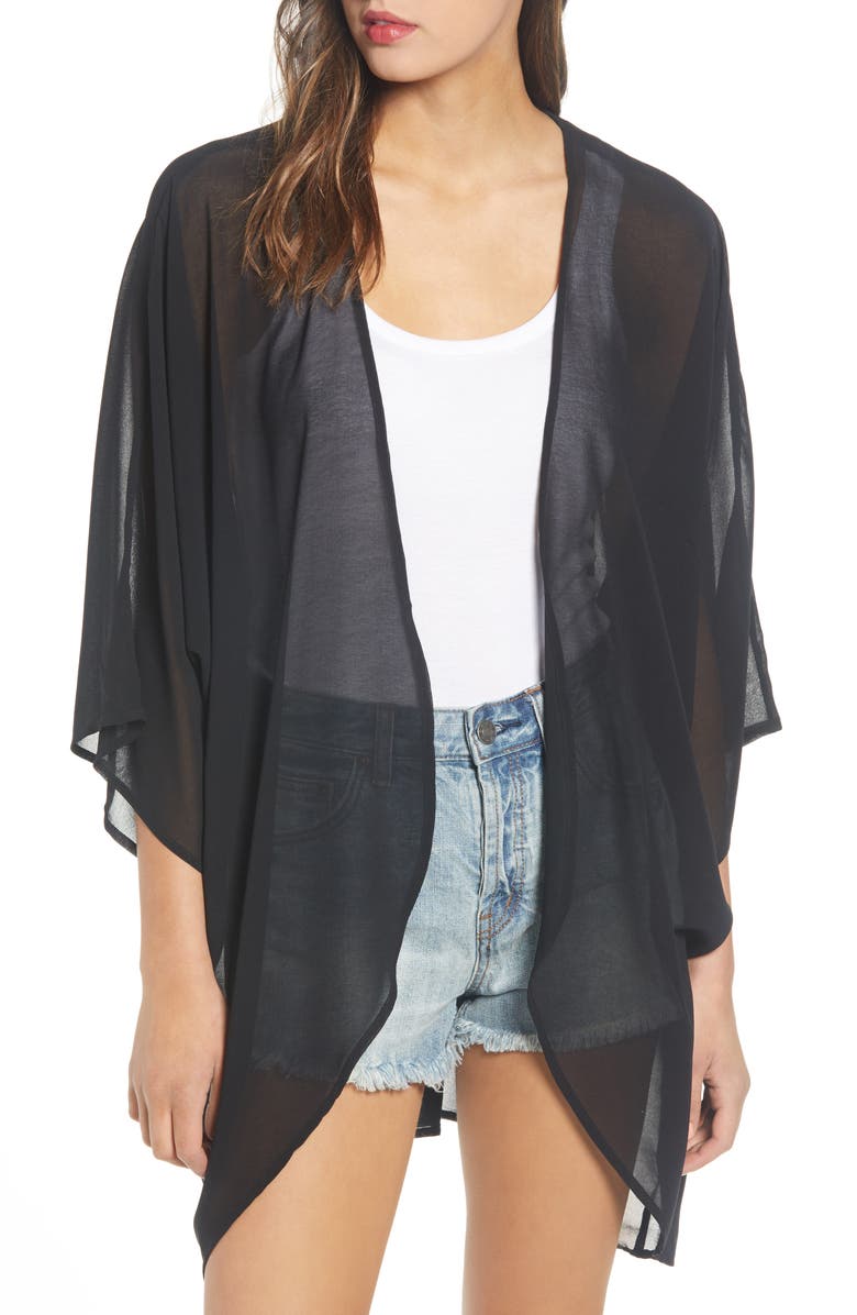 Nordstrom Chiffon Topper, Main, color, 