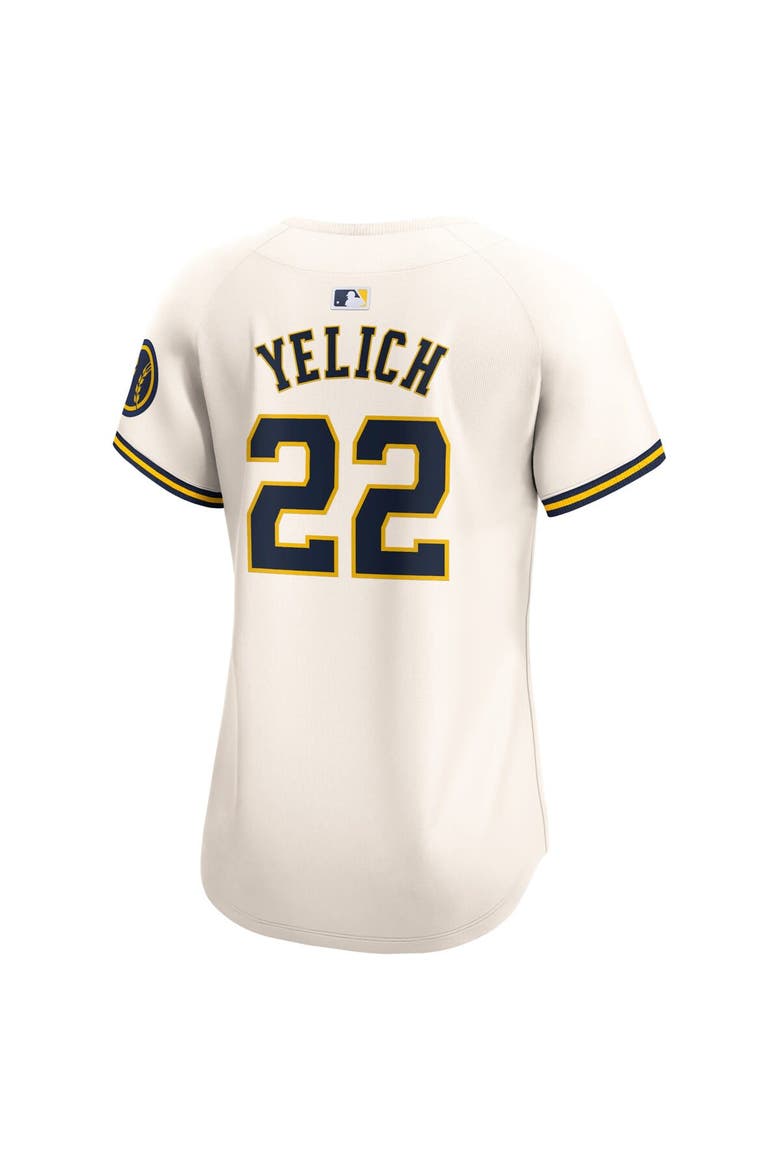 Women's Nike Christian Yelich Cream Milwaukee Brewers Home Limited Player Jersey, Alternate, color, Cream