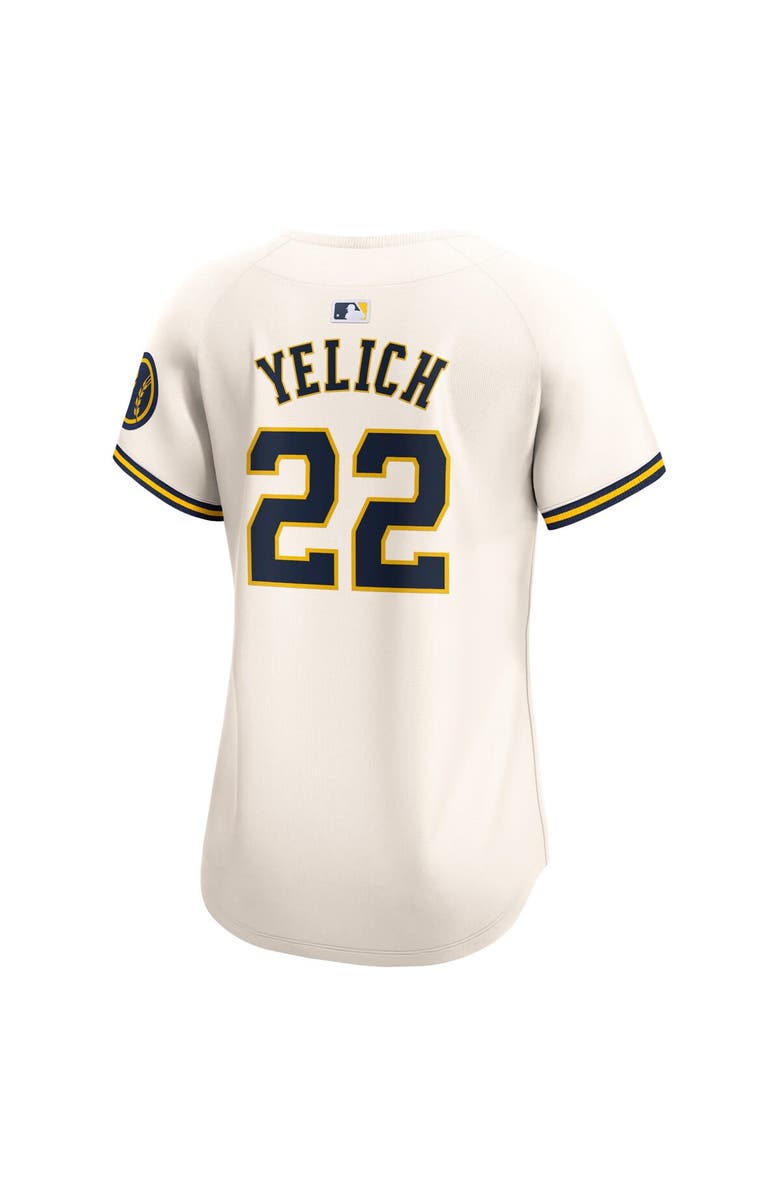 Nike Women's Nike Christian Yelich Cream Milwaukee Brewers Home Limited Player Jersey, Alternate, color, Cream