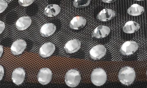 Dolce Vita Dv By  Misti Rhinestone Mesh Mule In Black Mesh