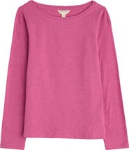 Seasalt Cornwall Easel Long Sleeve Stretch Organic Cotton Top