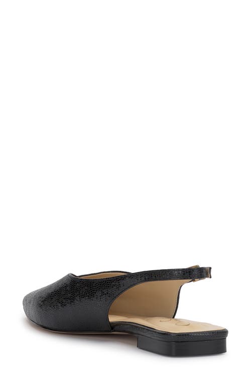 Jessica Simpson Mezzah Slingback Pointed Toe Flat In Black