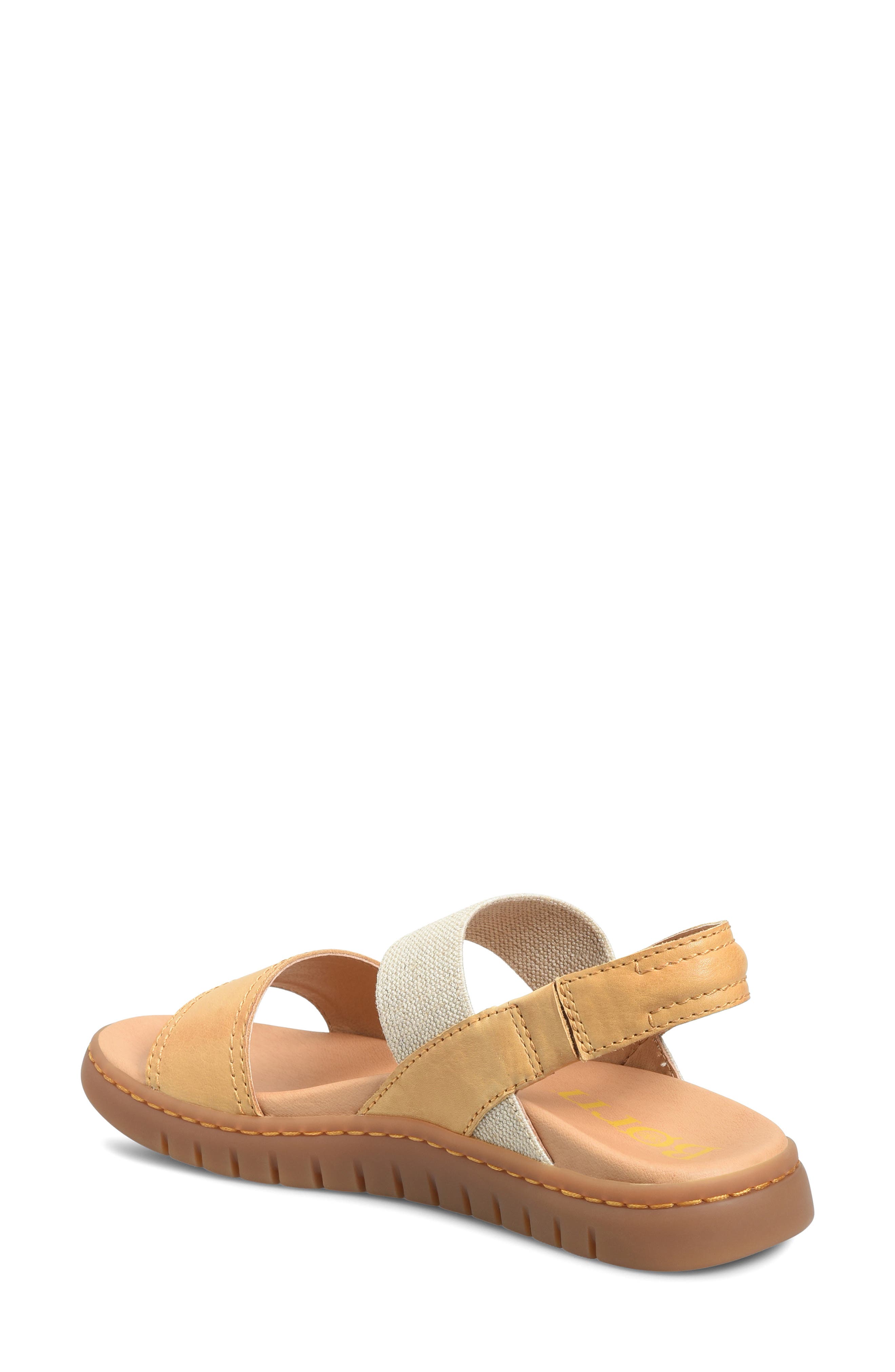 Børn Amabel Sandal, Alternate, color, Yellow Leather