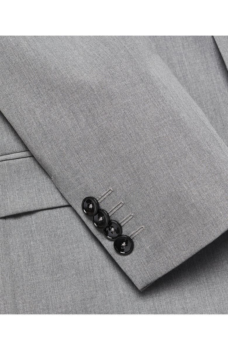 MANGO Superslim Fit Grey Stretch Sport Coat, Alternate, color, 