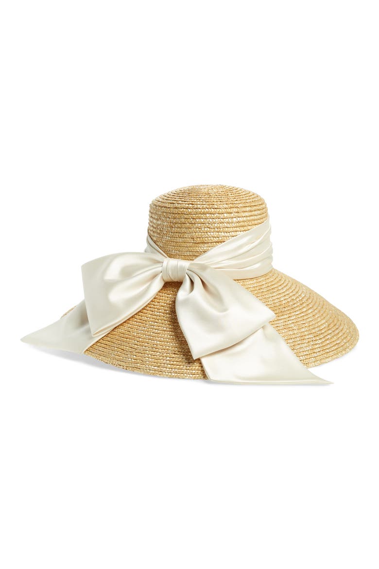 Mirabel Straw Hat, Alternate, color, NATURAL/ WHITE
