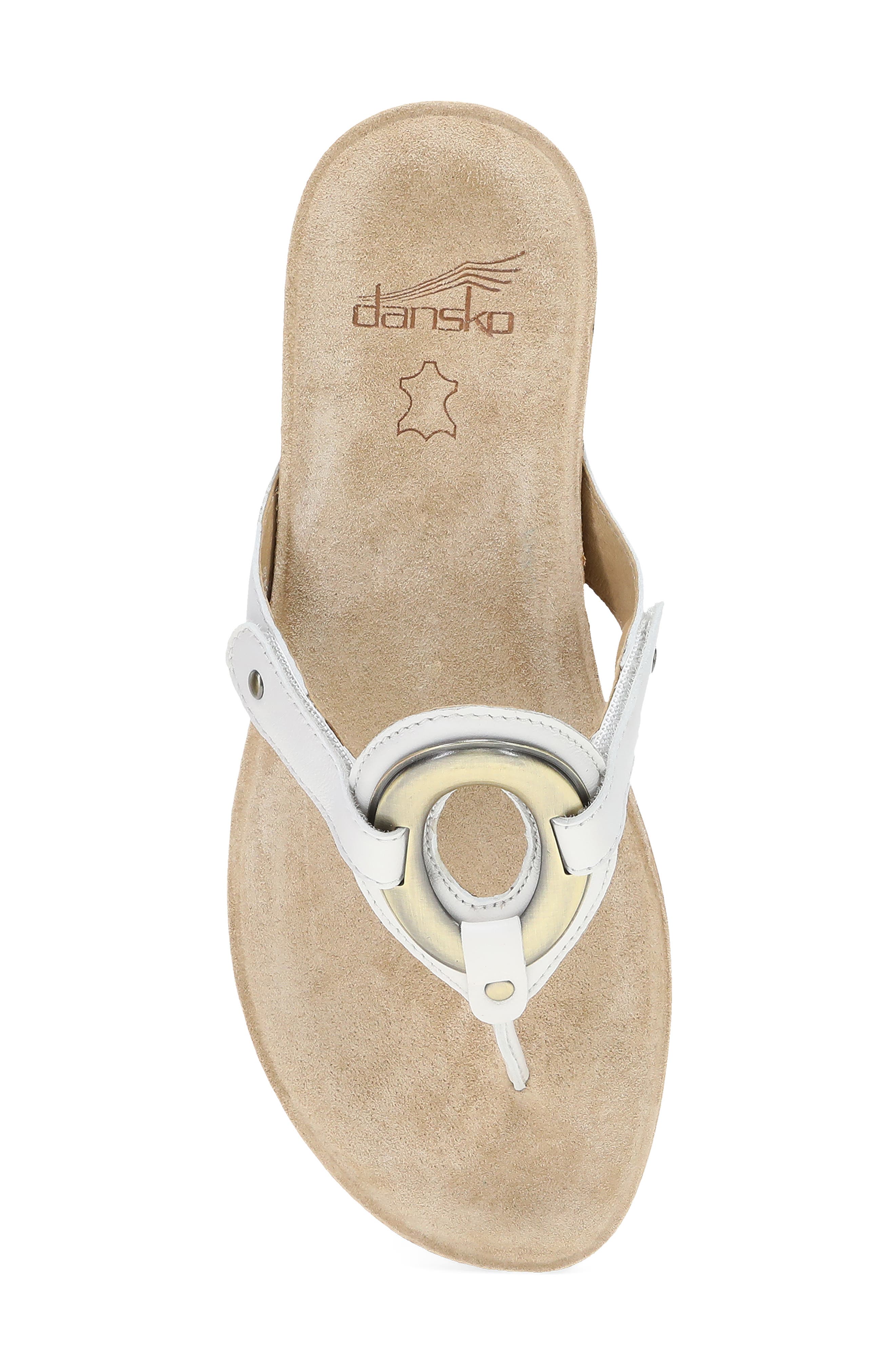 Dansko Rosalia Flip Flop, Alternate, color, White
