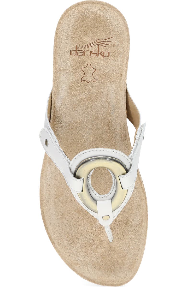 Dansko Rosalia Flip Flop, Alternate, color, White