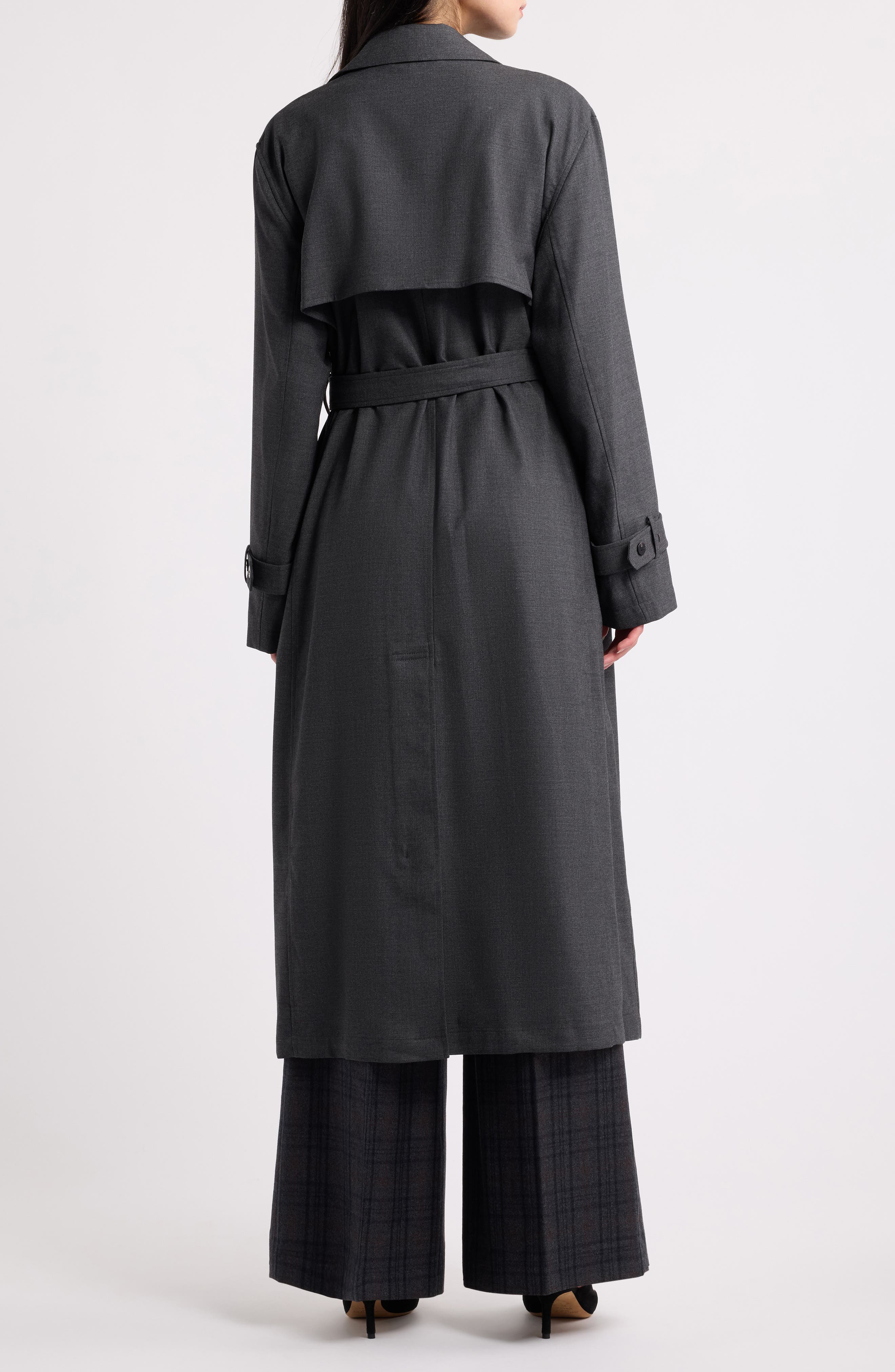 Theory Double Breasted Trench Coat (Women) | Nordstrom