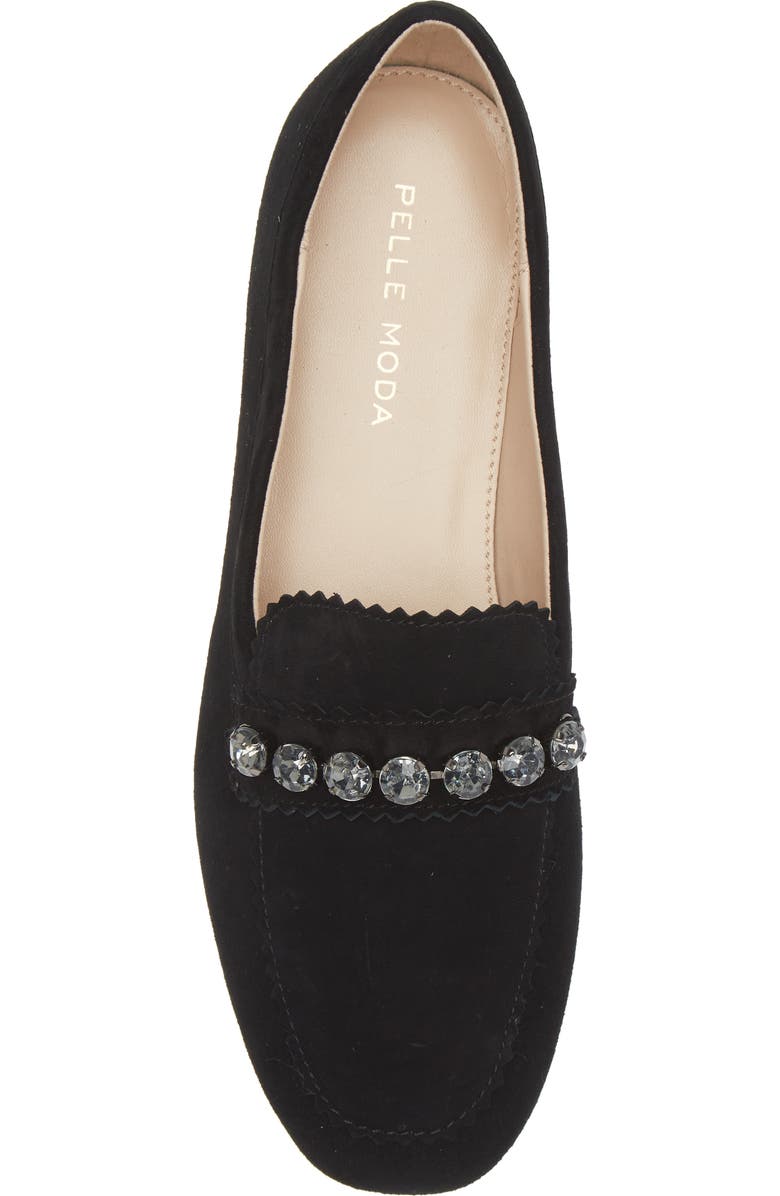 Pelle Moda Herron Crystal Embellished Loafer, Alternate, color,