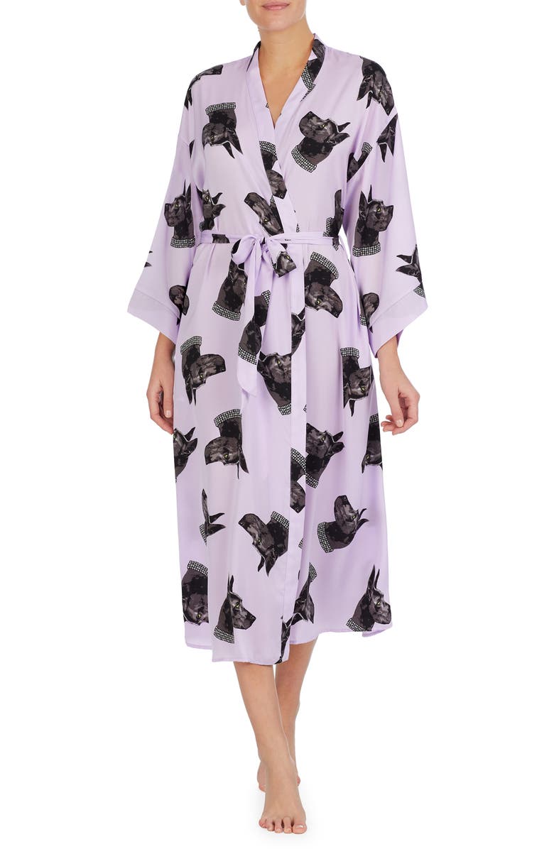 Shady Lady Longline Robe, Main, color, Lavendar Print