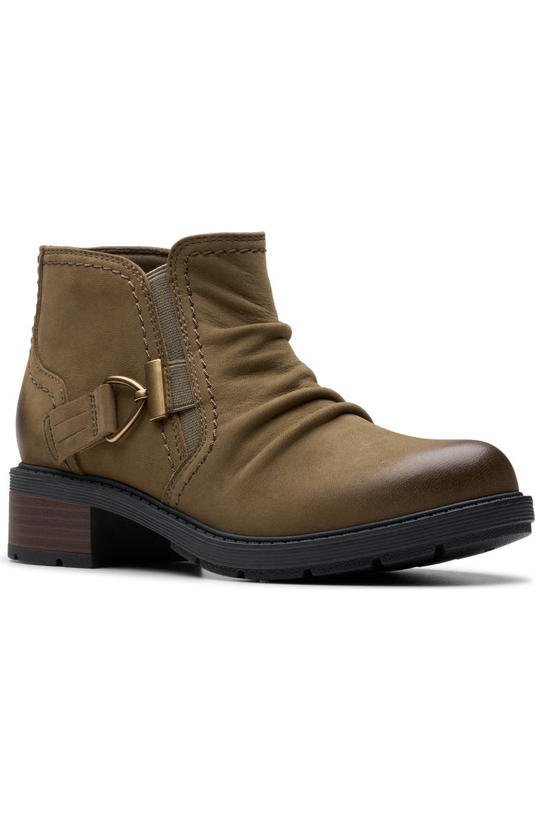 Clarks<sup>®</sup> Hearth Clara Ankle Boot, Main, color, Slate Nubuck