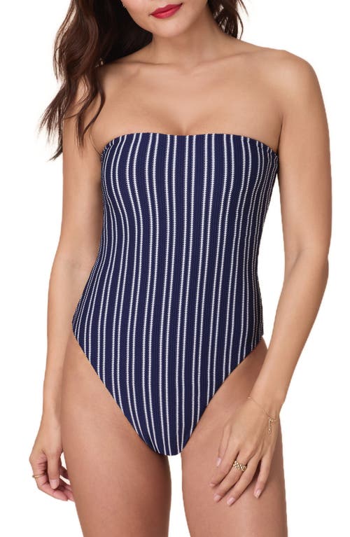 Andie Kauai Strapless One-piece Swimsuit In Blue