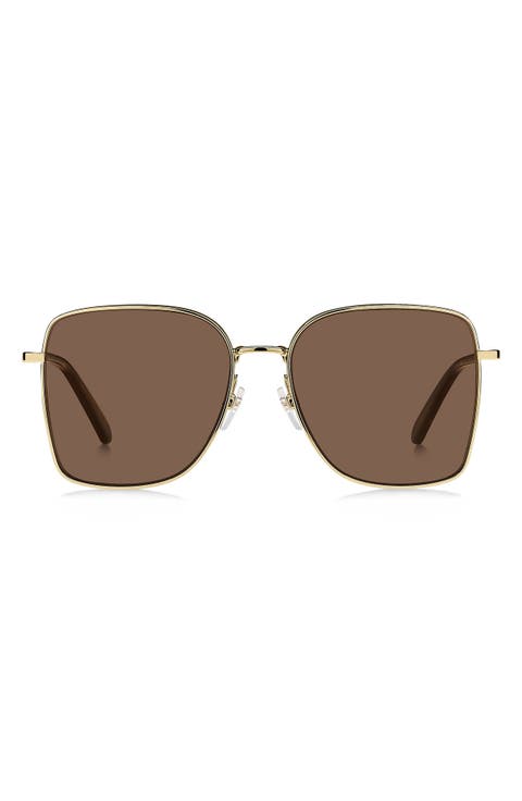 58mm Square Sunglasses