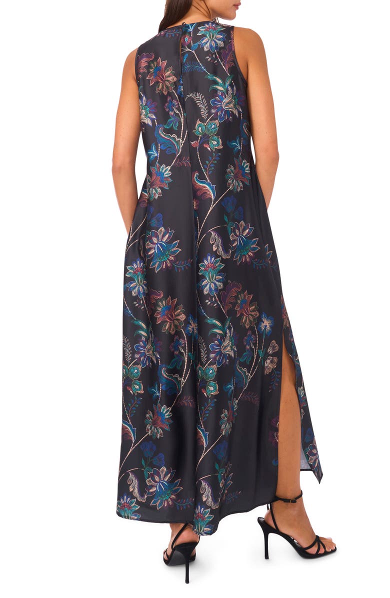 Vince Camuto Print Sleeveless Maxi Dress, Alternate, color, Purple Dusk
