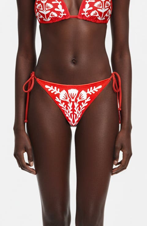 Coral Garden Reversible Tie Side Bottom