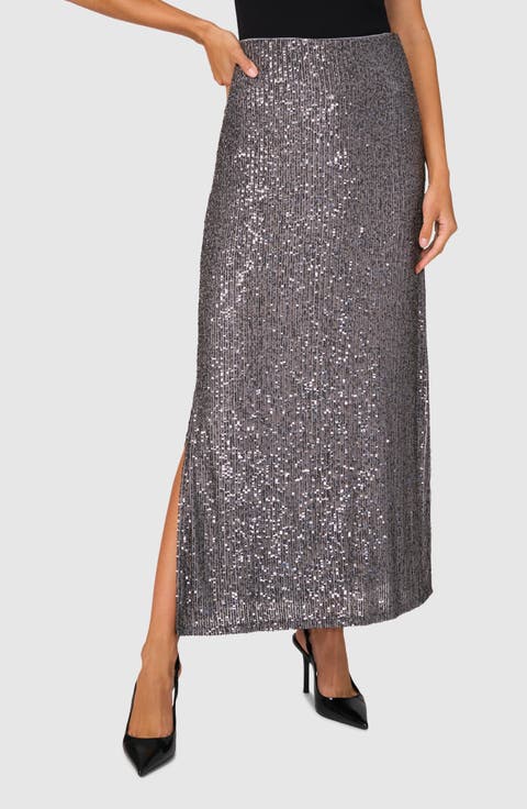 Sequin Maxi Skirt