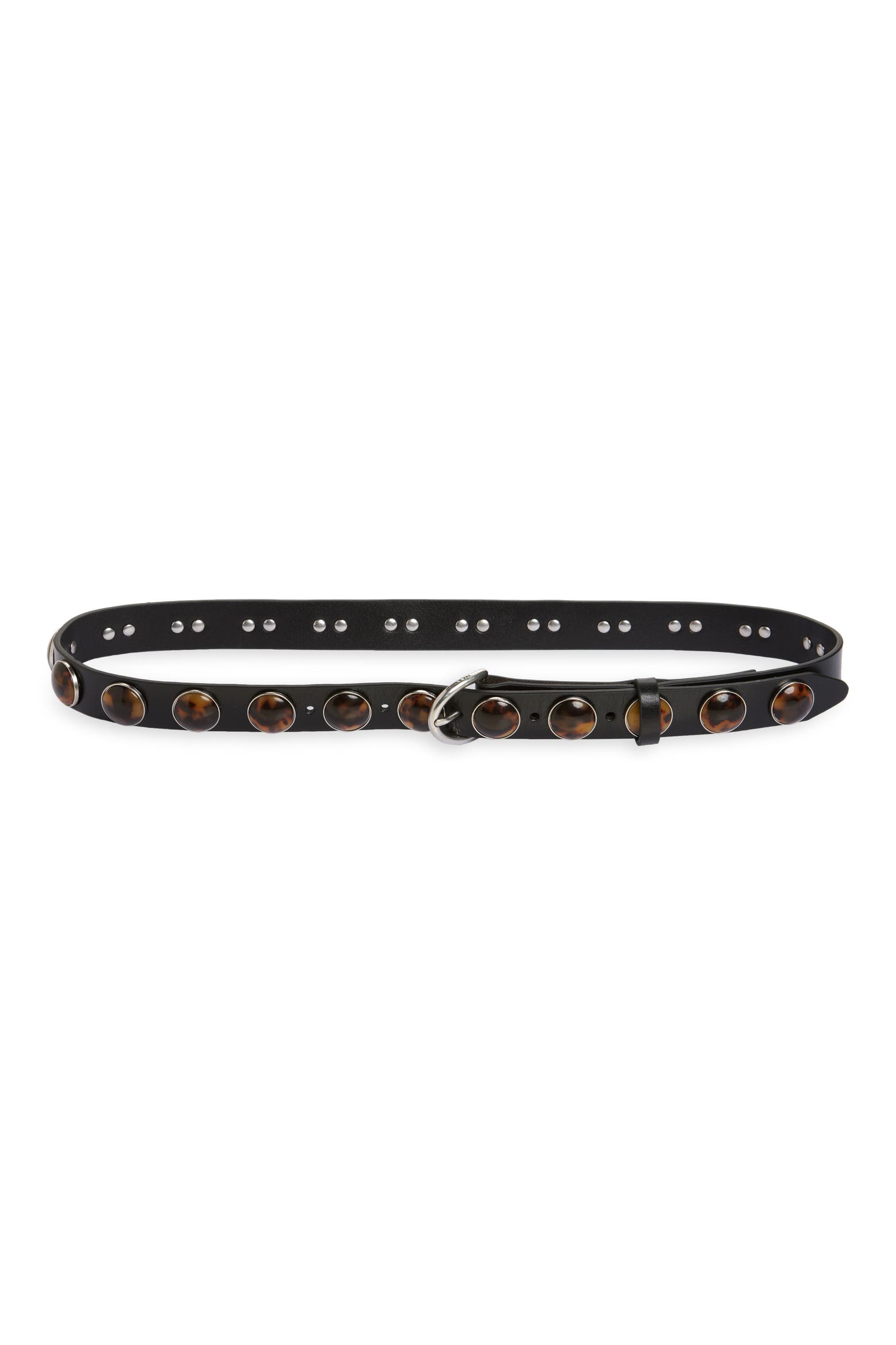 Ad Rag Com rag & bone Cabochon Studded Leather Belt (Women) | Nordstromrack