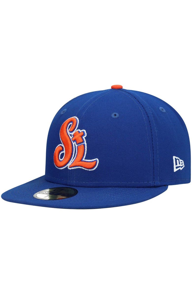New Era Men's New Era Blue St. Lucie Mets Authentic Collection Team Home 59FIFTY Fitted Hat, Alternate, color, Blue