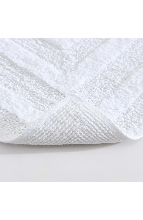 Eddie Bauer Logan Cotton Tufted Bath Rug In White