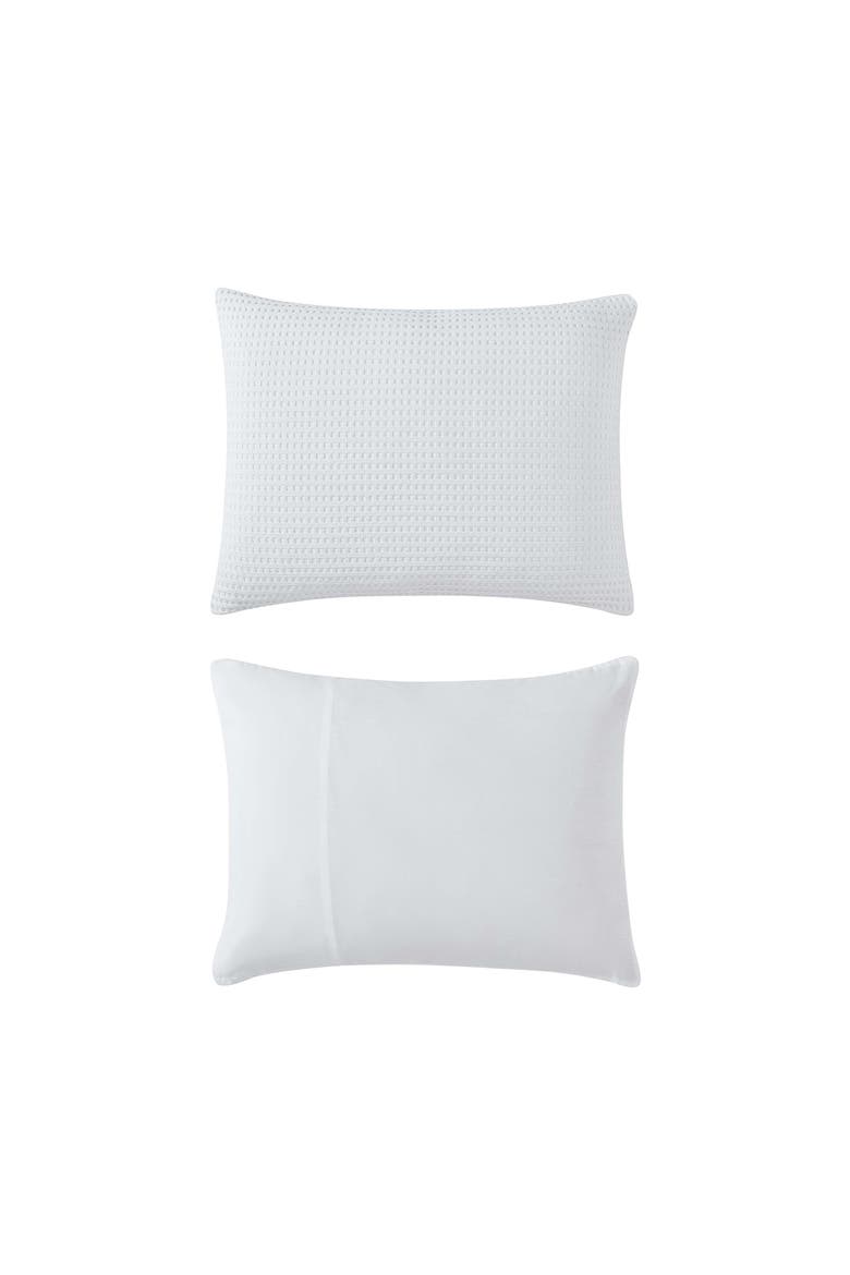 Waffle Comforter & Sham Set, Alternate, color, WHITE