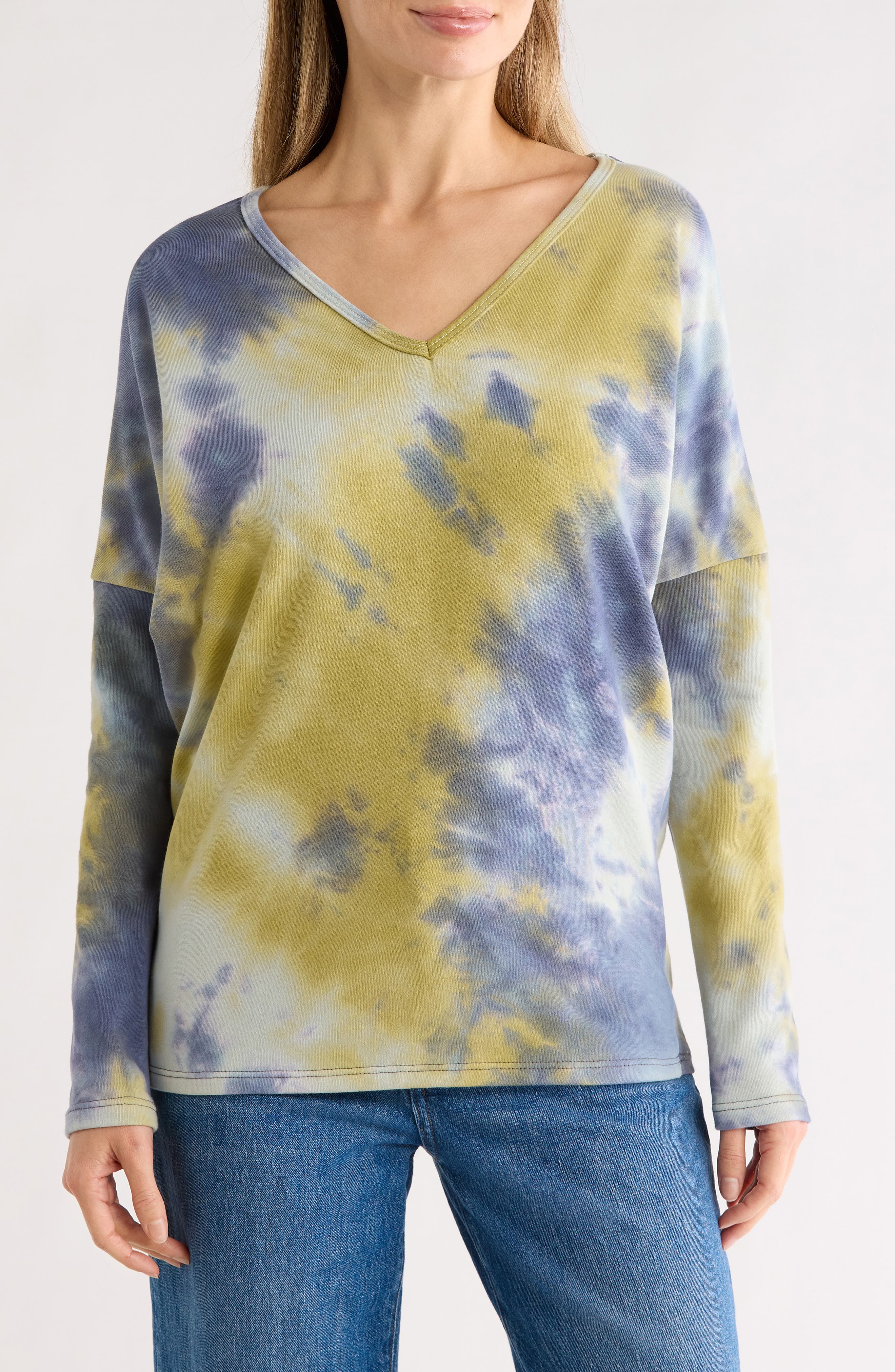 V-Neck Dolman Sleeve Sweater - image 3