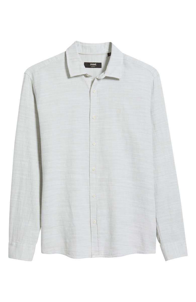 Mavi Jeans Long Sleeve Cotton Button-Up Shirt, Alternate, color, Oil Green