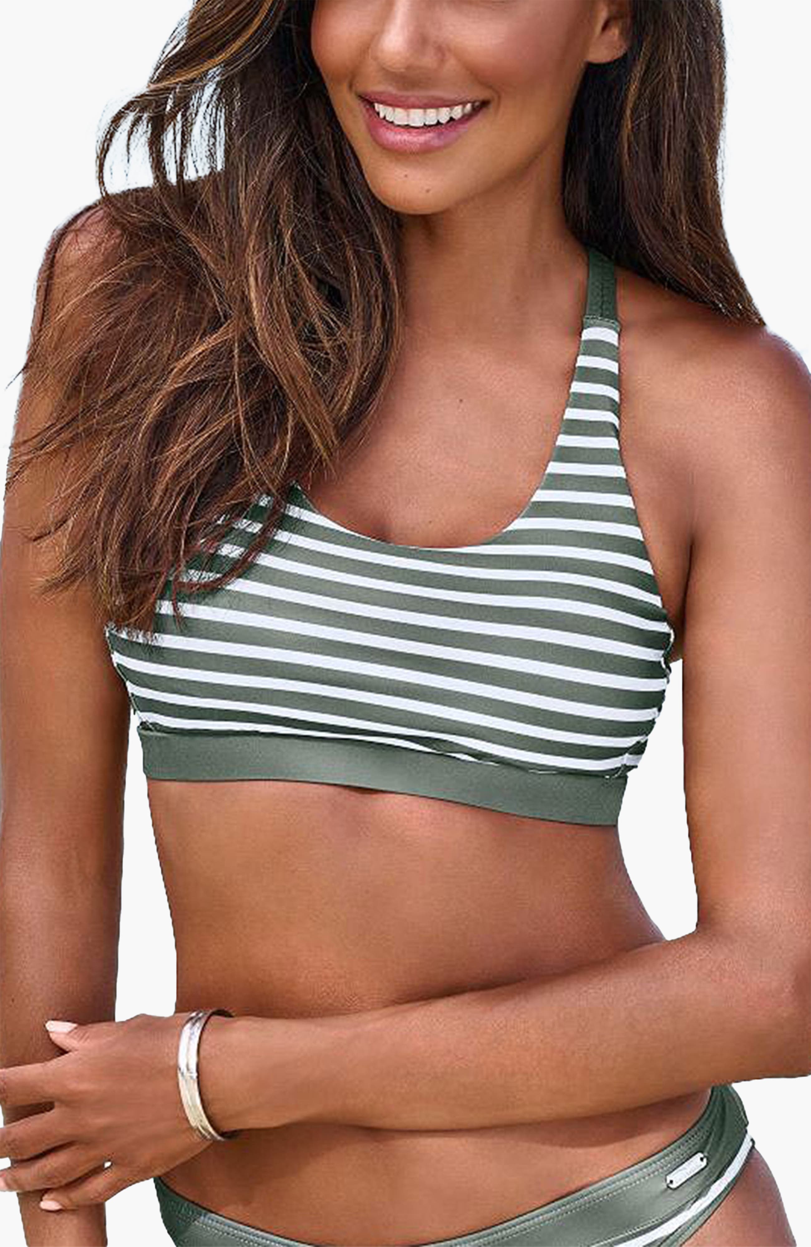 selected Olive Stripe