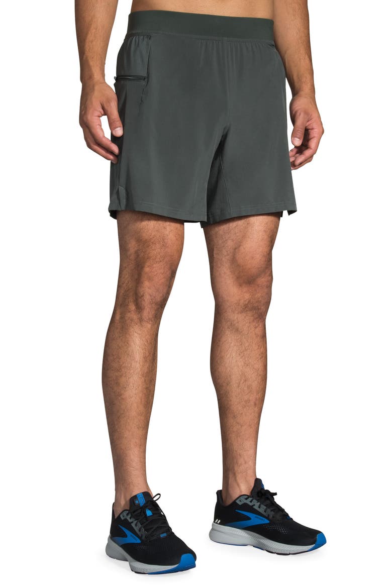 7" 2-in-1 Cargo Running Shorts, Main, color, DARK OYSTER