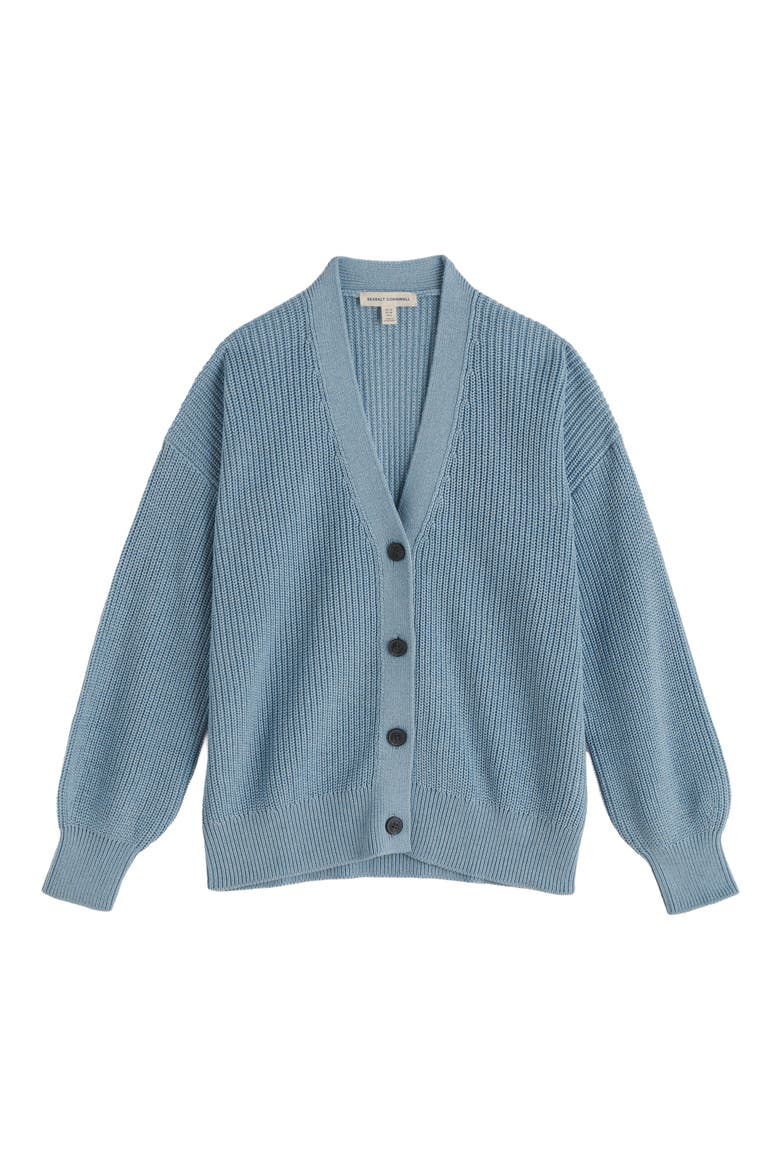 Winding Creek Organic Cotton Cardigan, Alternate, color, BLUE FOG