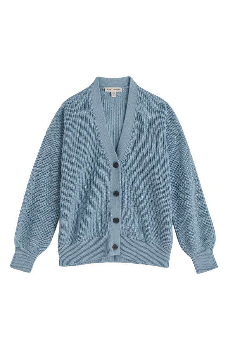 Seasalt Cornwall Winding Creek Organic Cotton Cardigan, Alternate, color, Blue Fog