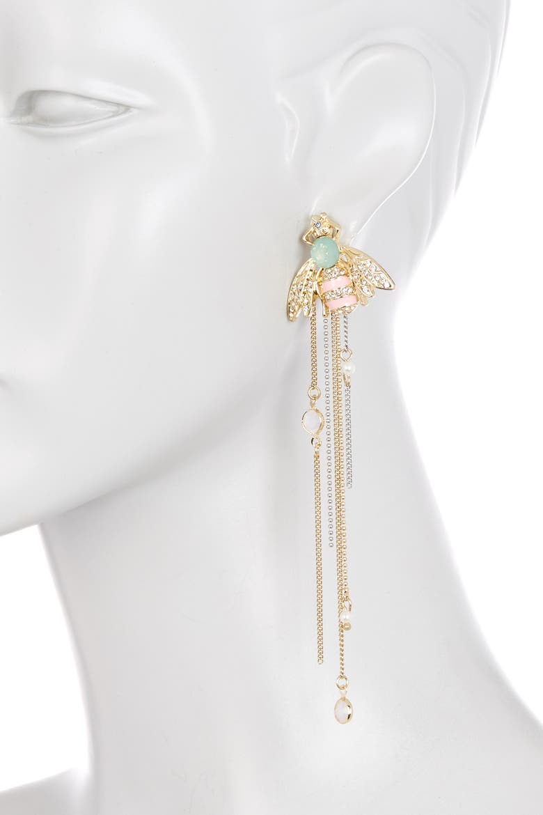 Posh Honeybee Statement Earrings, Alternate, color, MULTICOLORED