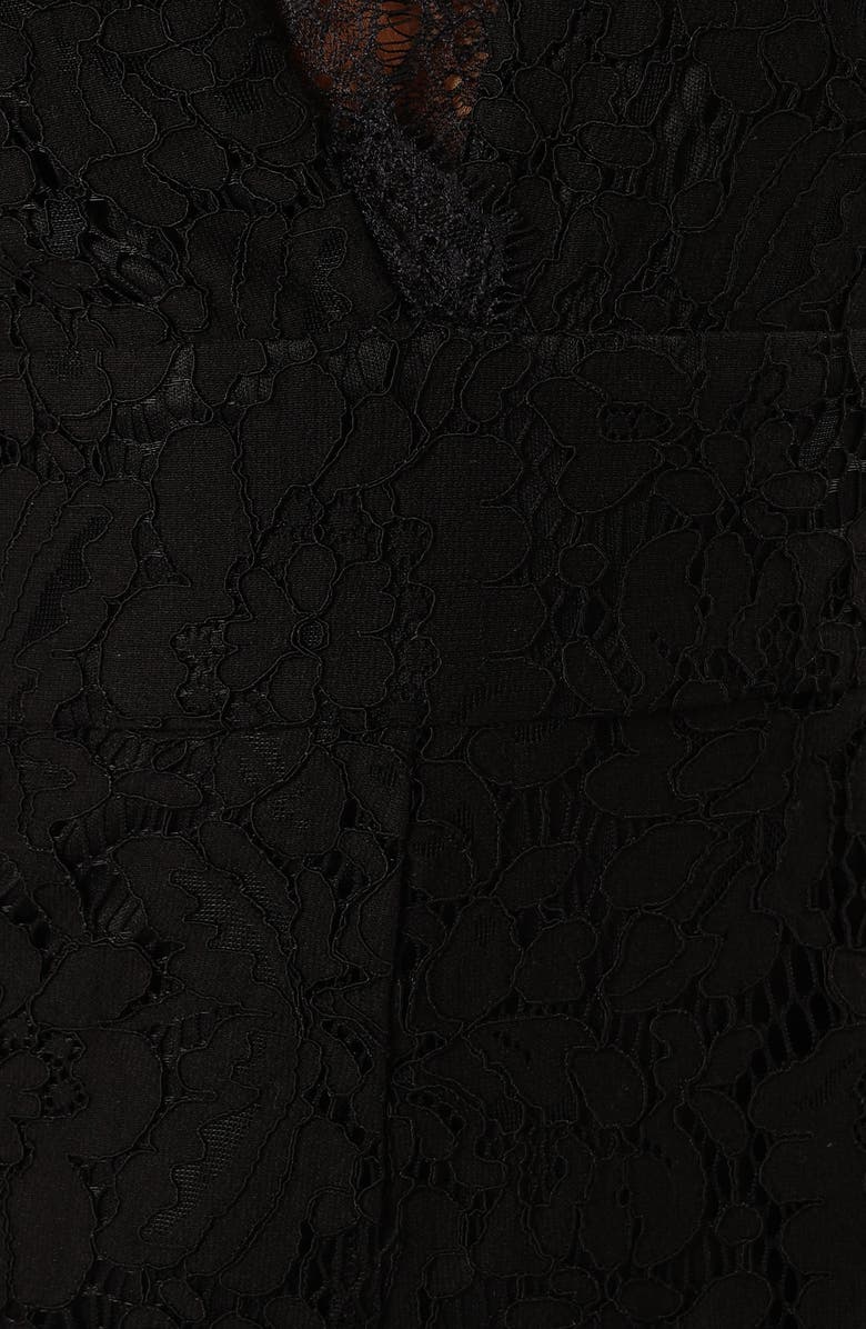 Petal & Pup Eloise Cotton Blend Lace Jumpsuit, Alternate, color, Black