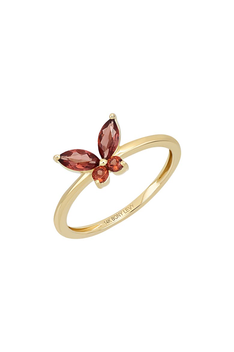 14k Gold Garnet Stackable Ring, Main, color, 0.57 CTW 14KYG
