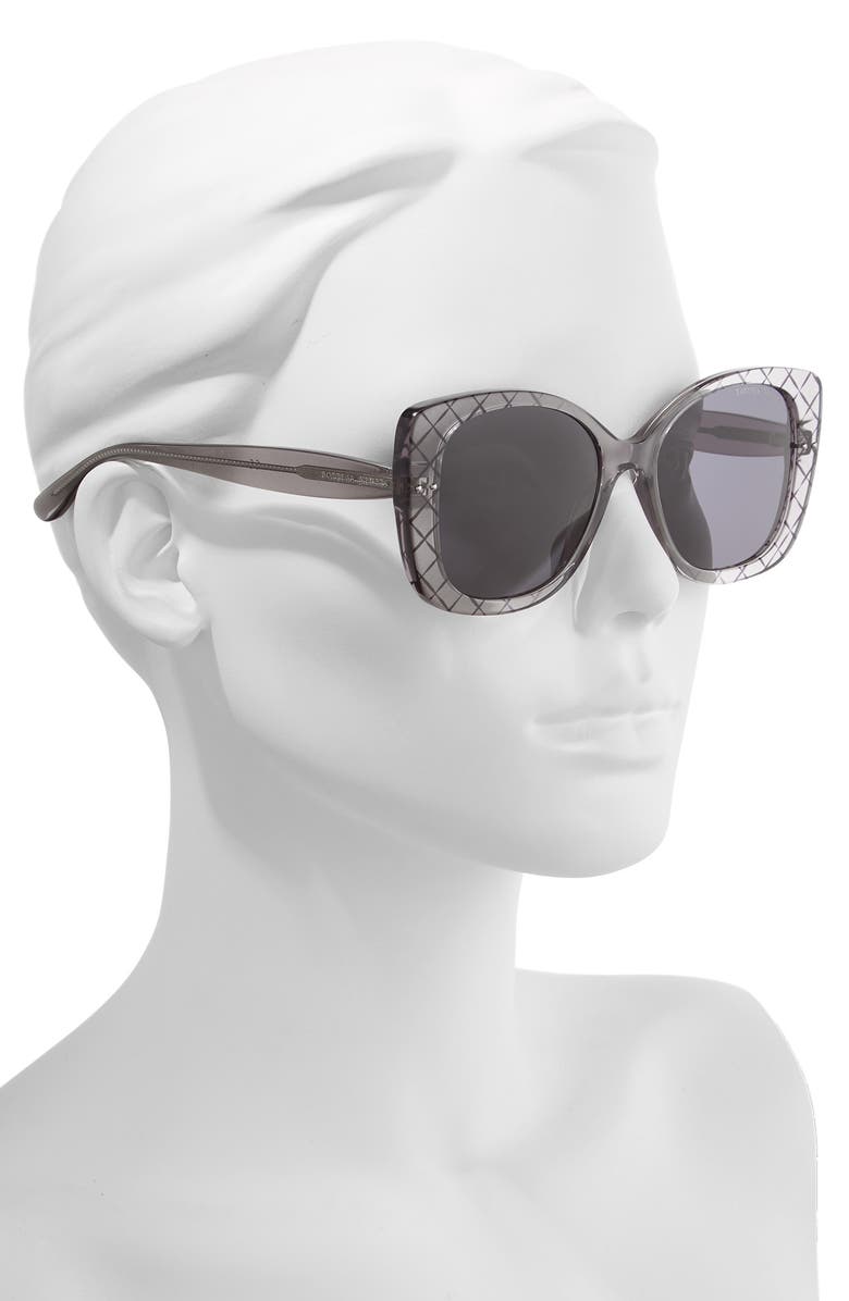 Bottega Veneta 53mm Cat Eye Sunglasses, Alternate, color, 
