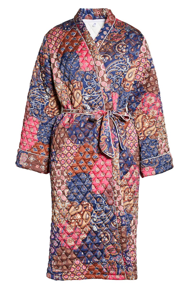 KILO BRAVA Patchwork Paisley Quilted Robe, Alternate, color, 