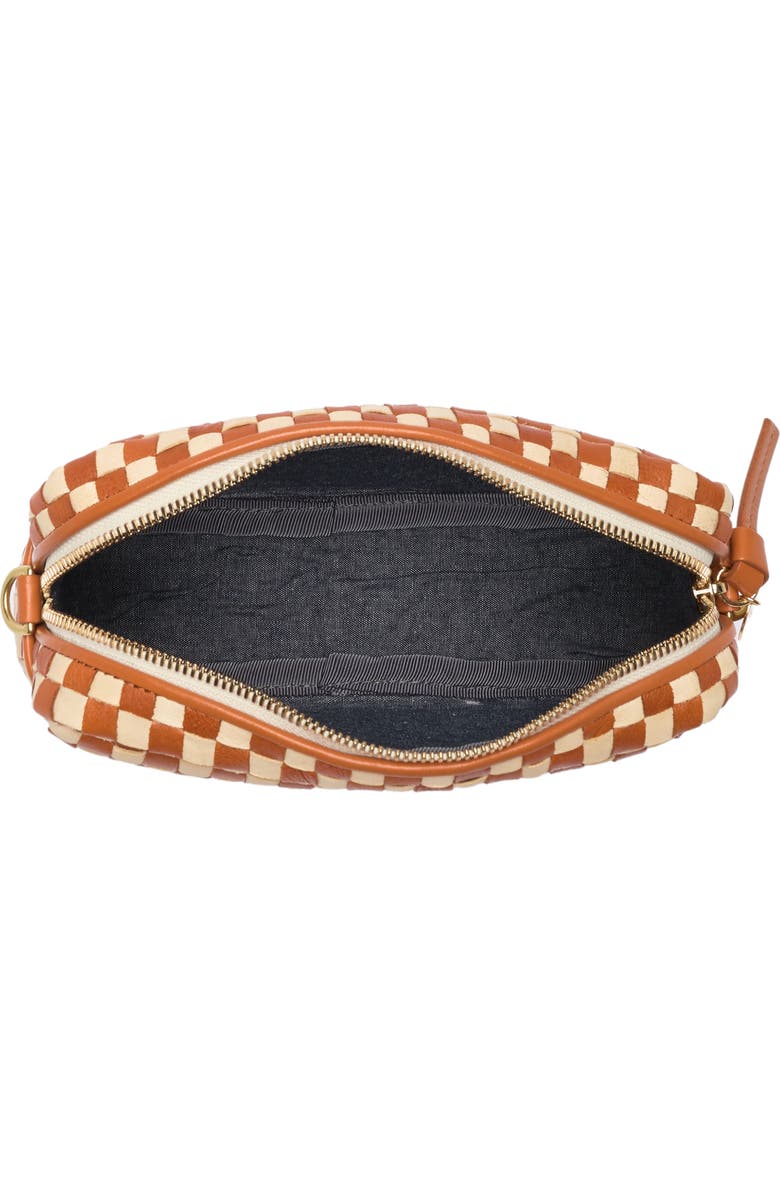 Clare V. Midi Sac Woven Leather Crossbody Bag, Alternate, color,
