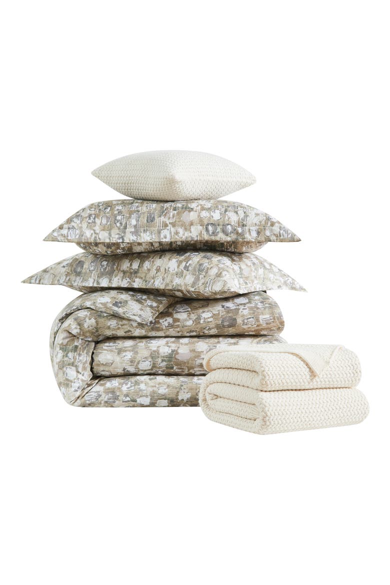 Rhythm Comforter & Sham Set, Main, color, TAUPE