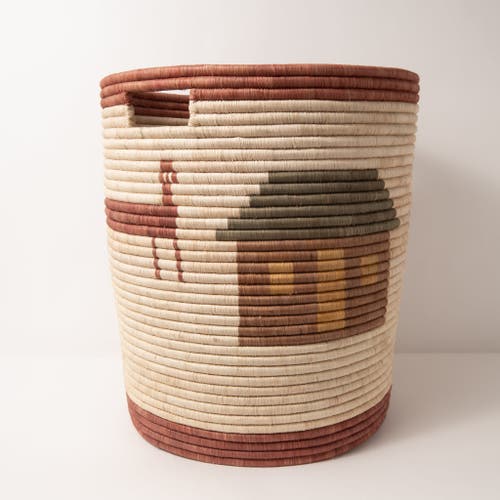 Maadili Collective Villages Hamper Basket ~ Elevate Collection In Brown